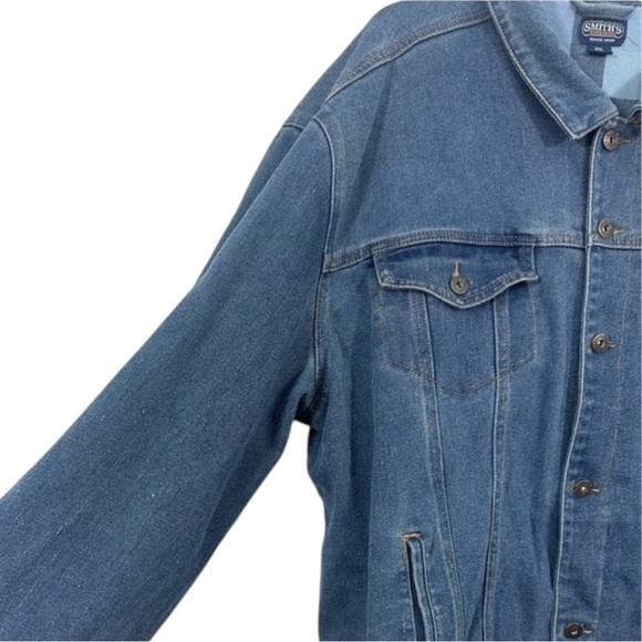 SMITH Workwear Heavyweight Denim Lined Jacket Size 3X — Great for Outdoors!!! - Picture 4 of 10